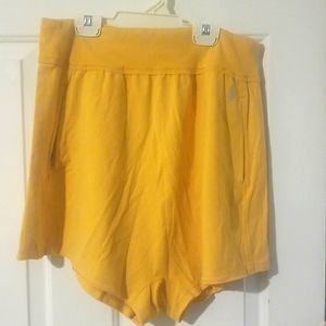 Free People Gold Size L Shorts NWT